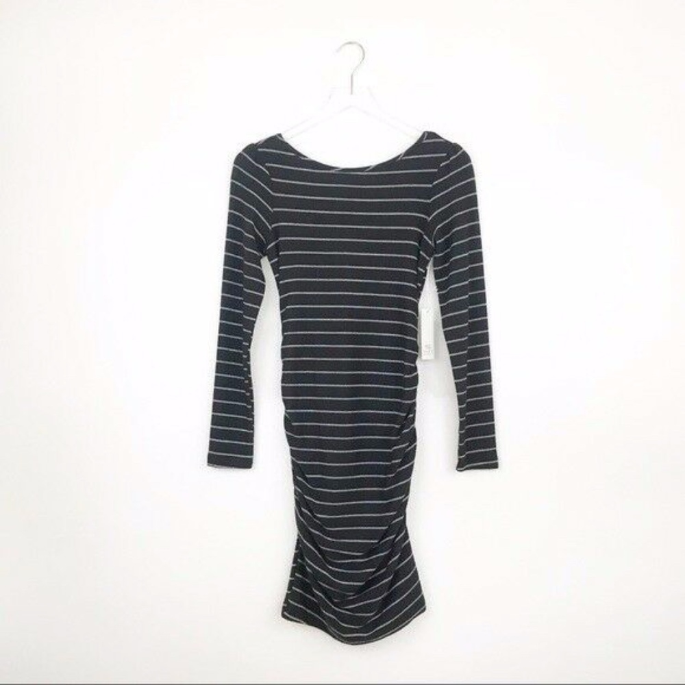 Tart Maternity Black Striped Long Sleeve Maternity